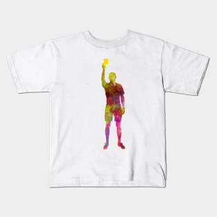 Soccer referee in watercolor Kids T-Shirt